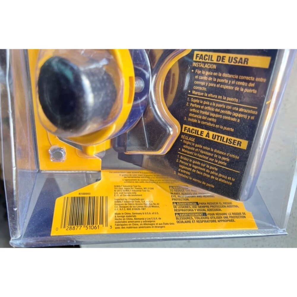 DeWalt Door Lock Installation Kit D18004 2 Bi-Metal Hole Saws Mandrel Drill Bit - Picture 3 of 9